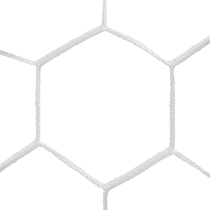 Actual product image Sporti Pair of 11-a-side football nets European PP braided 4mm single mesh 120 honeycomb