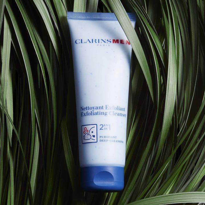 Actual product image Clarins Men Nettoyant Exfoliant (Cleaning cloths, 125 ml)