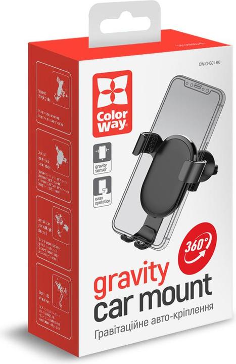 Actual product image Colorway CW-CHG01-BK holder Passive holder Mobile phone/Smartphone Black