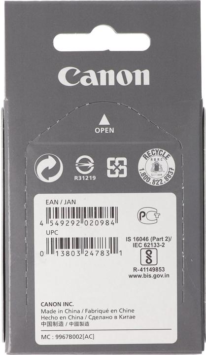Image du produit Canon Batterie LP-E17, BG-E18, EOS M3, EOS M5, EOS 250D, EOS 760D (Batterie de l'appareil photo)