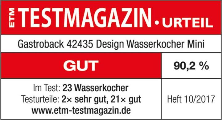 Immagine prodotto Gastroback Design Mini (1 l, Spina UE)