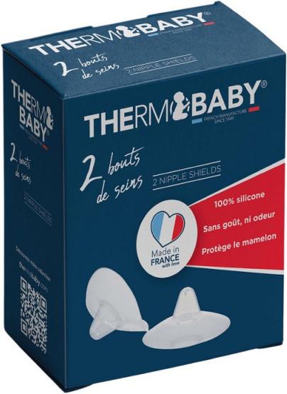 Actual product image Thermobaby Set of 2 silicone chest protectors