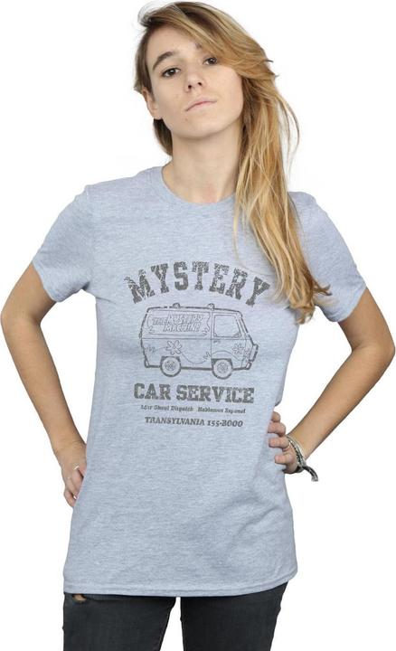 Actual product image Scooby Doo Womens/Ladies Mystery Car Service Boyfriend T-Shirt (L)