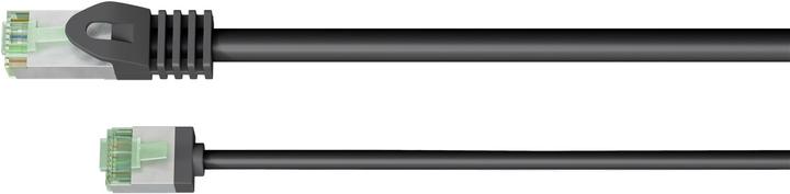 Produktbild Goobay Ultraflexibles CAT 8.1 Patchkabel, slim, U/FTP, schwarz (U/FTP, CAT8.1, 0.15 m)