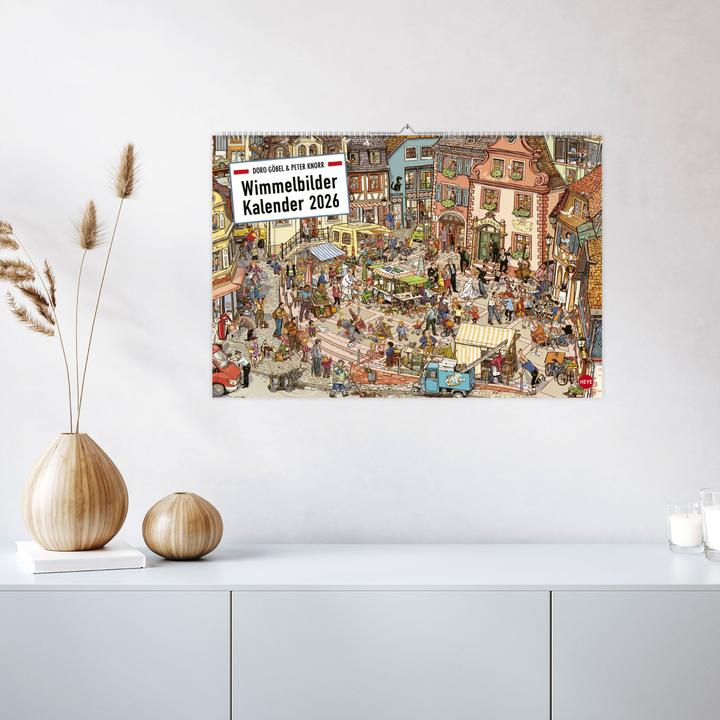 Actual product image Göbel & Knorr Wimmelbilder Edition Kalender 2026 (58 x 39 cm, German)