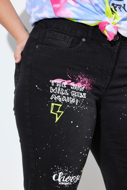 Produktbild Angel of Style Jeans-Bermuda, gerades Bein, Print (58)
