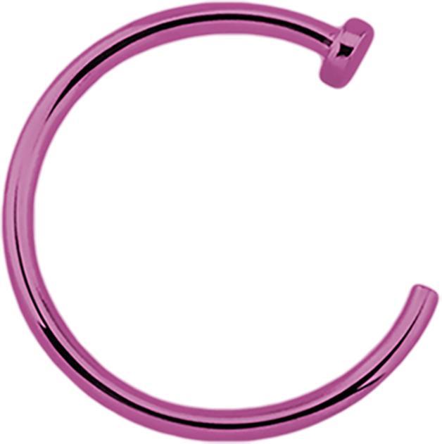 Star Piercing Nasenring offen violett (ohne Messing, Chirurgenstahl 316L)