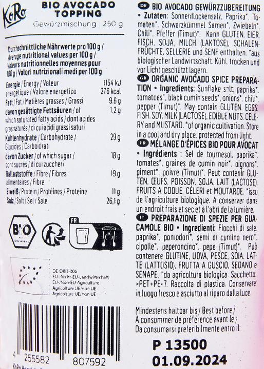 Immagine prodotto KoRo Topping di avocado biologico 250 g (250 g)