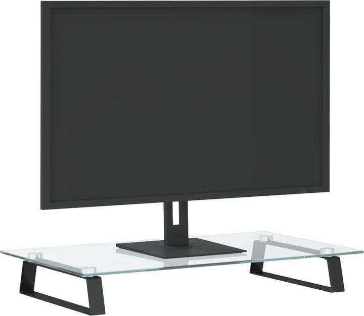 Image du produit VidaXL Support d'écran Noir 60x35x8 cm verre trempé et