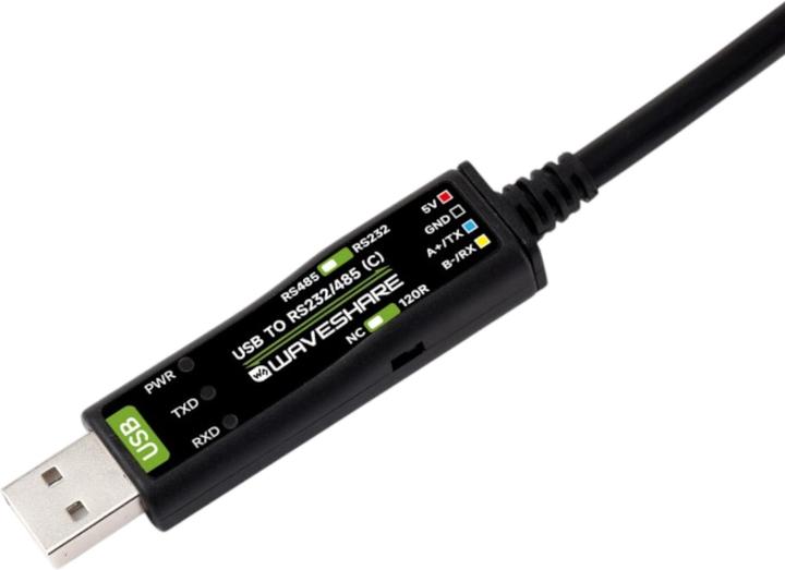 Image du produit WaveShare Industrieller USB zu RS232/485 Konverter FT232RNL mit Kabel