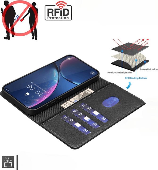 Immagine prodotto Binfen Color Google Pixel 9a - BINFEN Leder Etui Hülle mit RFID Blocker (Google Pixel 9a)