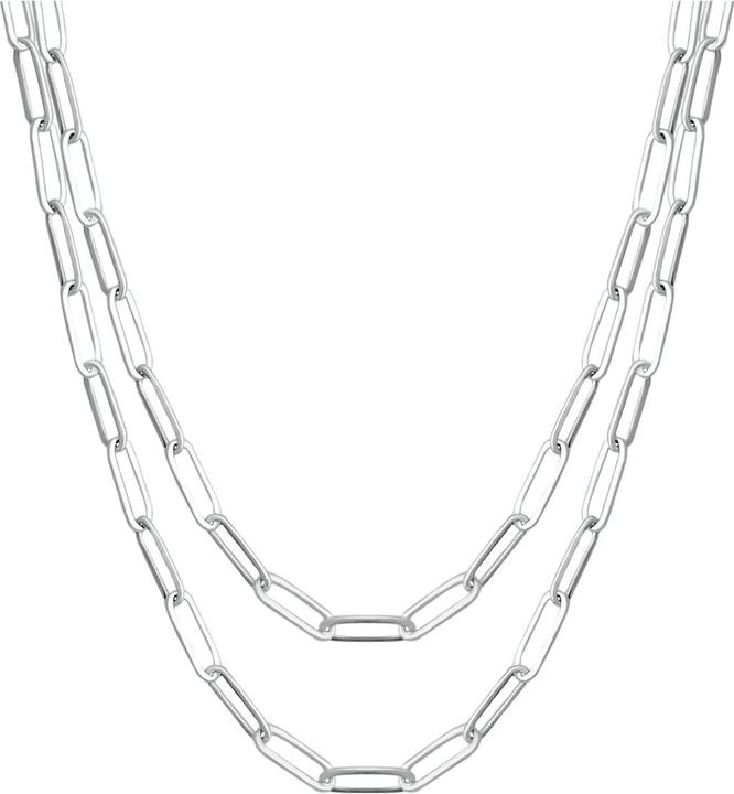 Candy Paper-Clip-Halskette Sanda, 925 Sterling Silber (925 Sterling Silber, 925er Sterlingsilber, 77 - 80 cm)