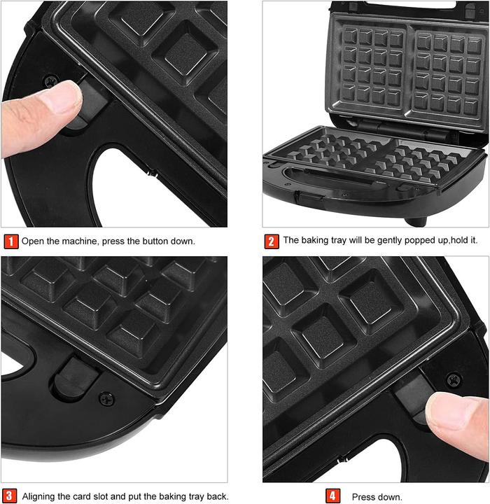 Actual product image Ozavo Sandwich Maker 3 in 1