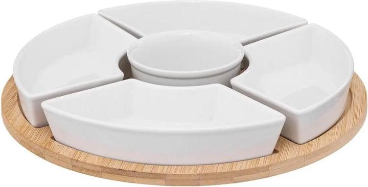 Secret de Gourmet wh Rundes Bambus-Aperitif-Set 6St
