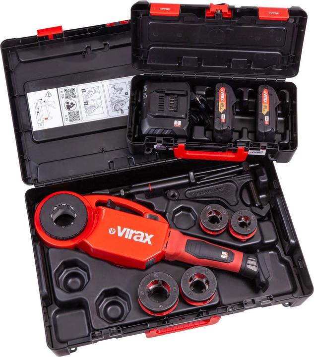 Virax Phenix IV 18V CAS + 4 Köpfe BSPT Rechts
