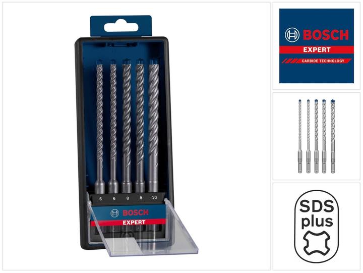 Produktbild Bosch Professional Zubehör EXPERT SDS plus-7X Hammerbohrer-Set, 6/6/8/8/10 mm, 5-tlg. (6, 8, 10 mm)