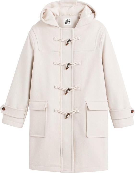 Produktbild La Redoute Collections Halblanger Dufflecoat mit Kapuze (XS, M)