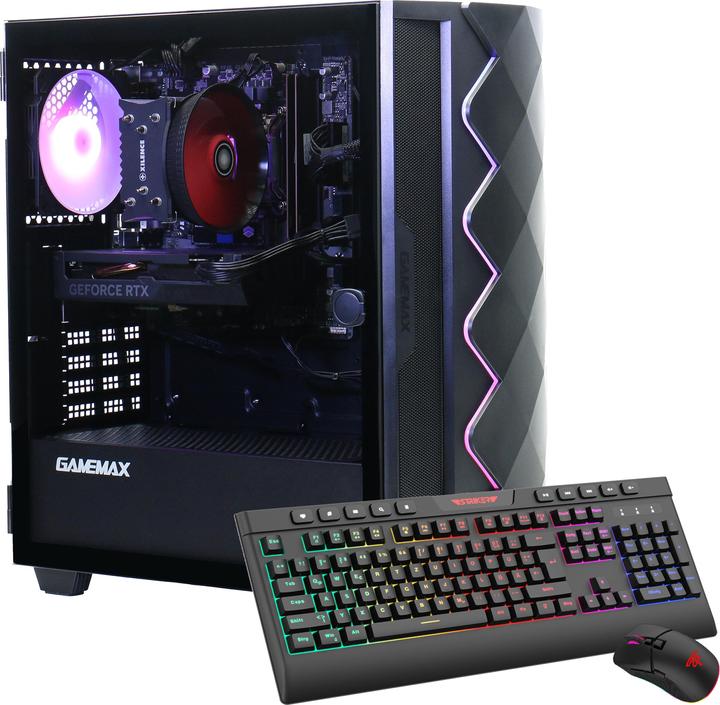 Produktbild Hyrican GAMEMAX Diamond BK 7430 Ryzen 5 7500F 32GB DDR5 1TB SSD RTX 4060 (AMD Ryzen 5 7500F, 32 GB, 1000 GB, GeForce RTX 4060)