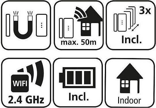 Actual product image Burg Wächter WLAN Kontaktsensor für Türen und Fenster