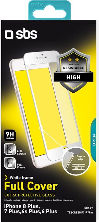 Immagine prodotto SBS Proteggi schermo in vetro per iPhone 8 Plus/7 Plus/6s Plus/6 Plus (1 Pezzo/i, Apple iPhone 8 Plus)
