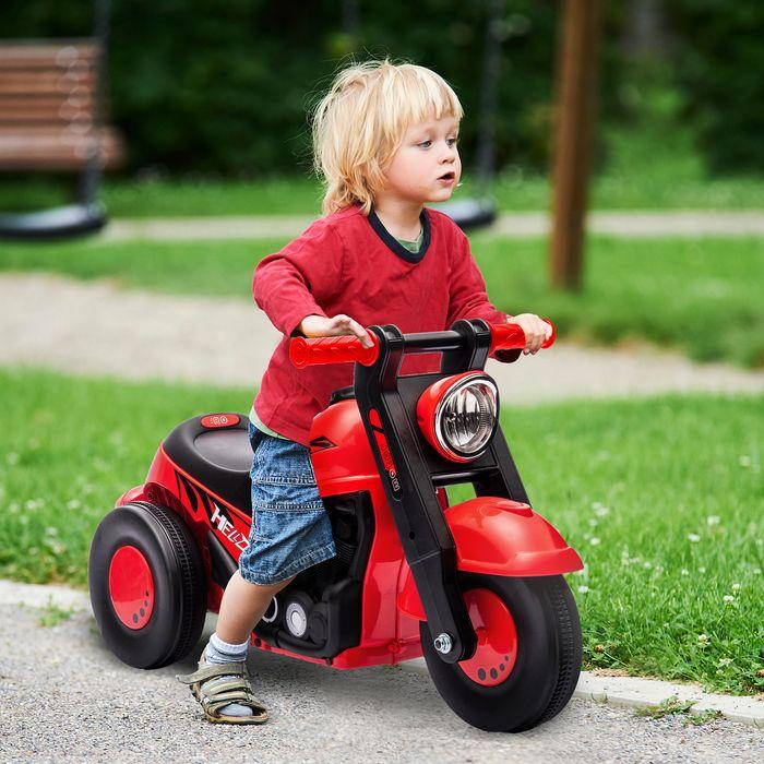 Produktbild Swisshandel24 Kinder Motorrad Rutschauto mit Musik, 1,5V, mit Seifenblasen, 2-5 Jahre, rot