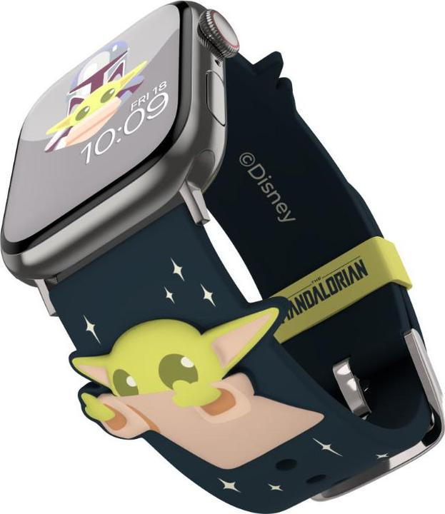 Actual product image Moby Fox Star Wars - Apple Watch Armband 38/40/41/42/44/45/49 mm (The Mandalorian Grogu Using The Force 3D) (Silicone)