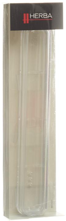 Produktbild Herba Zahnbürstenköcher transparent m Silberrand (1 x)