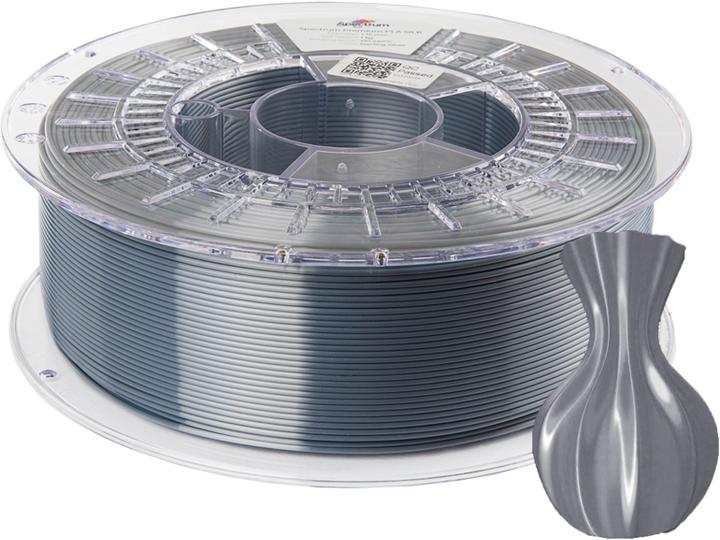 Actual product image Filament PLA SILK sterling silver 1.0kg 1.75mm (PLA, 1.75 mm, 1000 g, Silver)