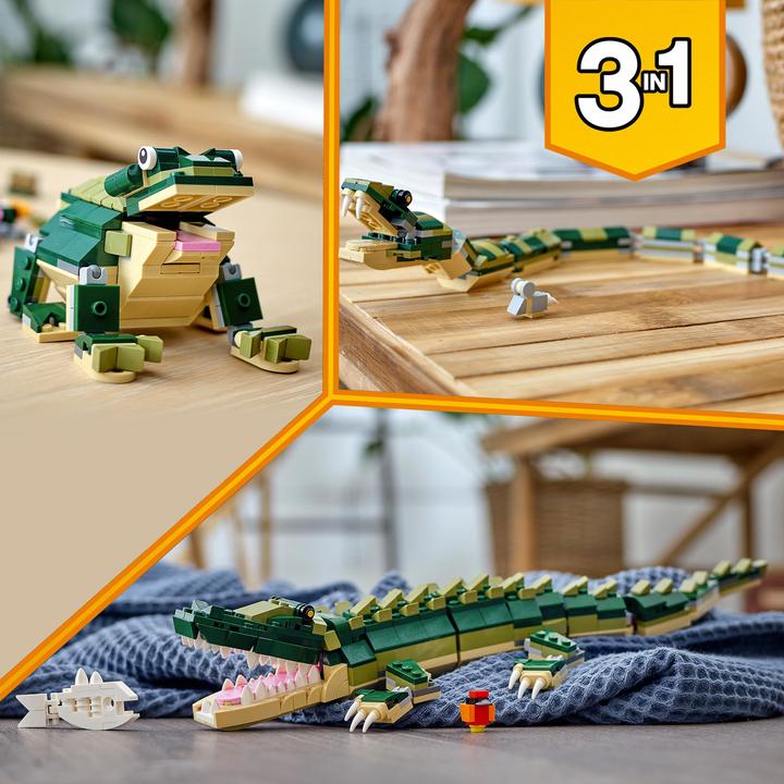 Actual product image LEGO Creator 31121 Crocodile (31121, LEGO Creator 3-in-1)