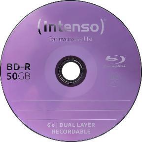 Image du produit Intenso 1x25 BD-R 50GB imprimable 6x Speed, Cakebox (25 x)