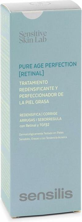 Actual product image Sensilis Pure Age Perfection Retinal Oil-Free Serum with Organic Silicon and Prebiotics for Sensitiv (50 ml)