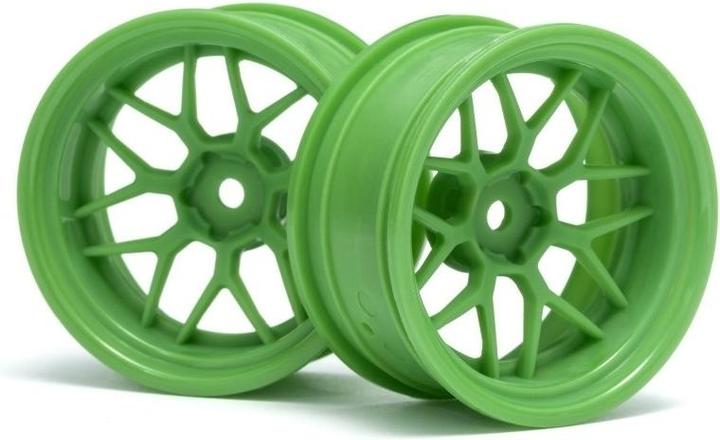 Produktbild HPI TECH 7 WHEEL GREEN 52X26X+9MM OFFSET (2PCS)