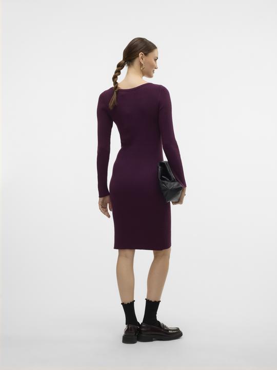Image du produit Vero Moda VMABA BUTTON LS BOATNECK DRESS GA EXC Robe en maille (L)
