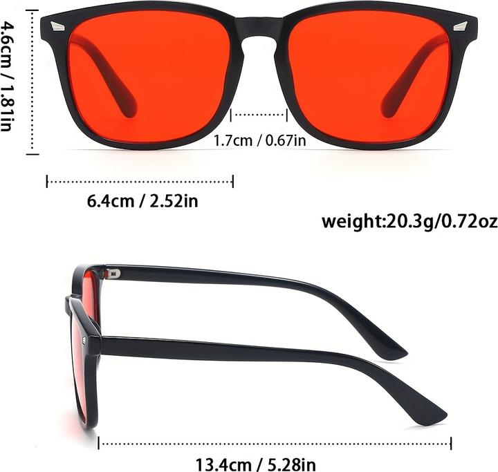 Immagine prodotto PhoneLook Blaulichtfilterbrille mit roten Gläsern (starker Schutz) zur Reduzierung von Augenmüdigkeit