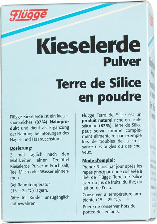 Nährwerte und Zutaten Flügge Kieselerde Plv (1 Stück, Pulver, 240 g)