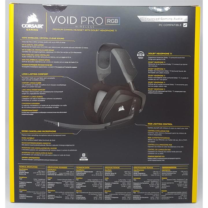Produktbild Corsair Void Pro RGB Wireless (Kabellos)