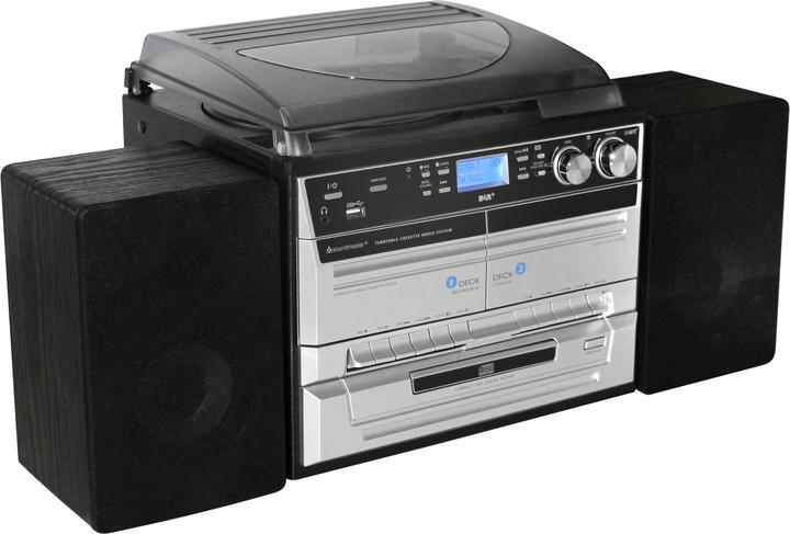 Immagine prodotto Soundmaster MCD5550D (Nastro adesivo, Giradischi, Bluetooth, Lettore CD, 2x 2,5 W)