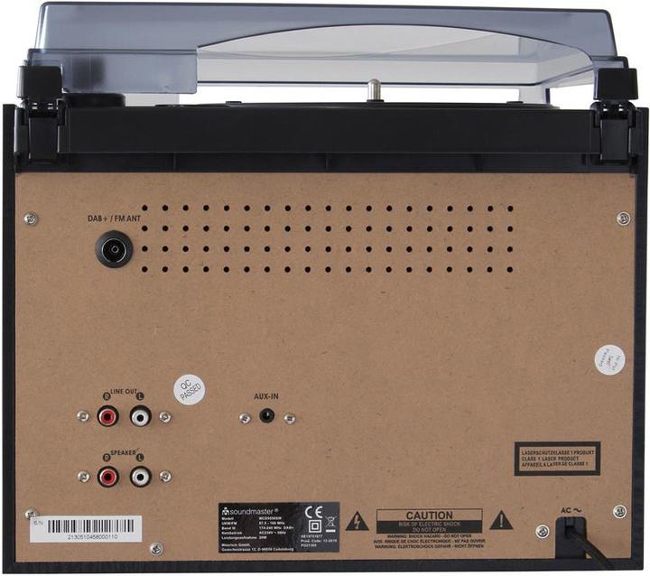 Immagine prodotto Soundmaster MCD5550D (Nastro adesivo, Giradischi, Bluetooth, Lettore CD, 2x 2,5 W)