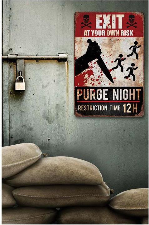Produktbild Fiesta Purge Night Schild (One Size)