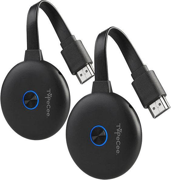 Image du produit TV PeCee Pack de 2 récepteurs de streaming HDMI sans fil pour Miracast, AirPlay & DLNA
