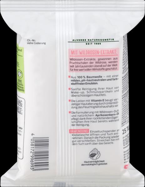 Image du produit dm alverde Lingettes nettoyantes à la rose sauvage bio (Chiffons de nettoyage)