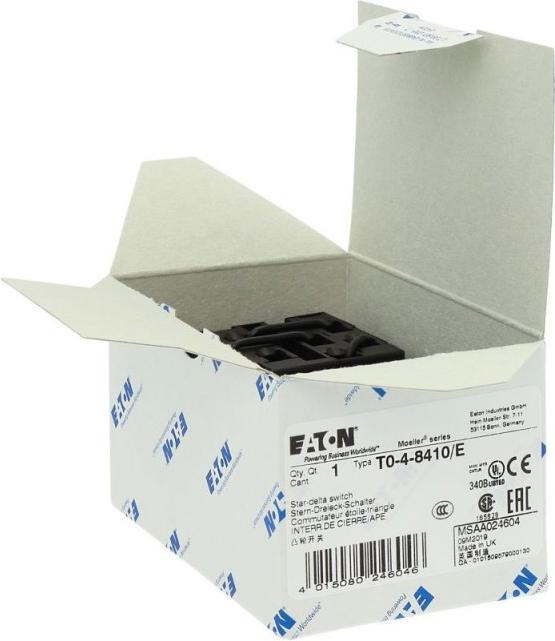 Produktbild Eaton T0-4-8410/E Stern-Dreieck- 024604 Schalter Kont8 20A 0-Y-D 60° rast.