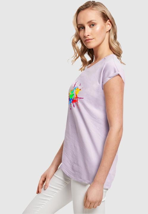 Actual product image Merchcode Ladies Colour Splash Player Extended Shoulder Tee - 116313 (M)