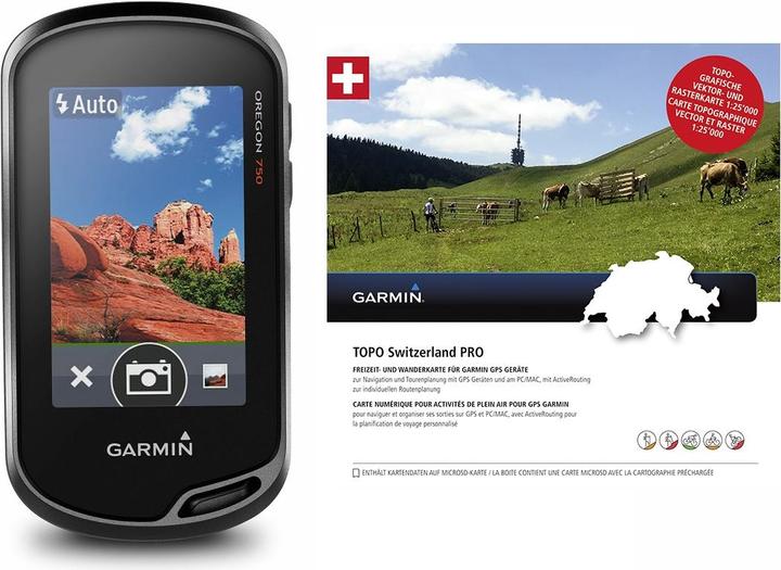 Produktbild Garmin Oregon 750t + TOPO Schweiz PRO