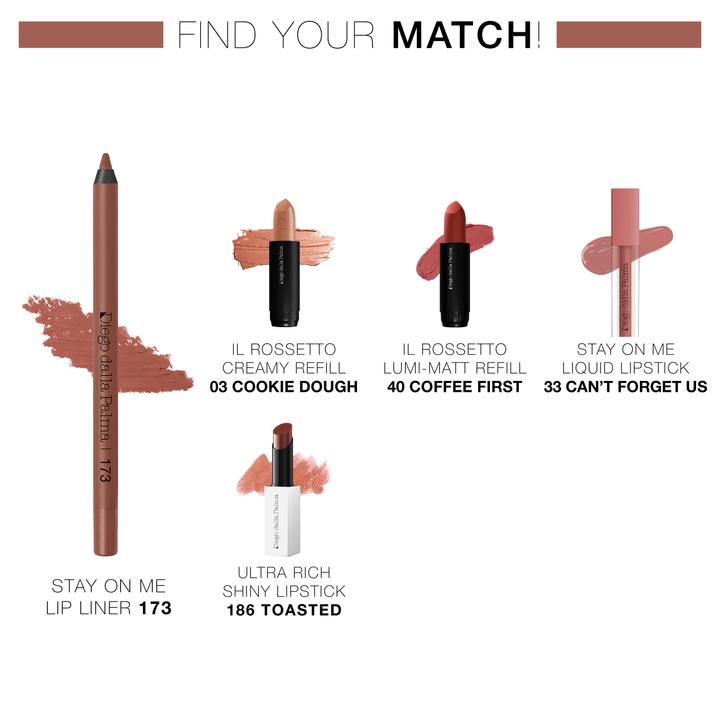 Image du produit Diego dalla Palma Stay On Me Lip Liner Long Lasting Lip Pencil 173 Caramel (173 Caramel)