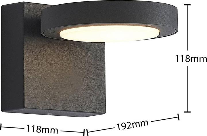 Actual product image Lucande Belna (750 lm, IP65)