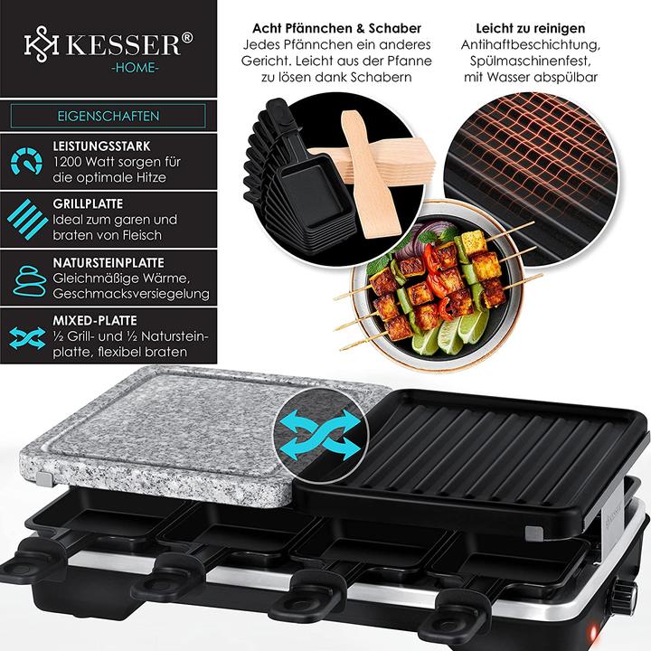 Produktbild Kesser Raclette-Grill mit Naturgrillstein