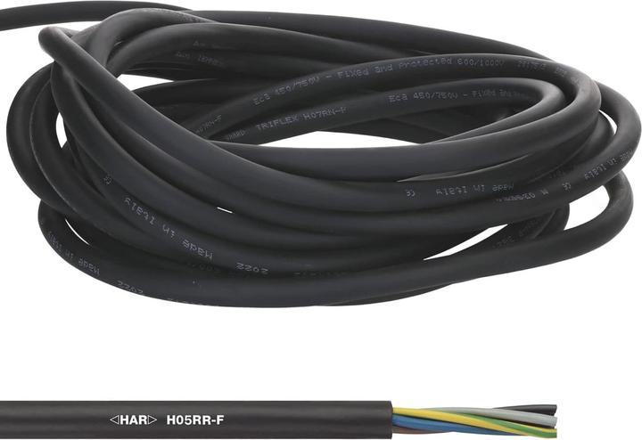 Produktbild Lapp 10 Meter 16002123 H05RR-F 4x2,5 mm² Gummileitung flexibel mit Schutzleiter I dünnes Gummikabel (10 m)