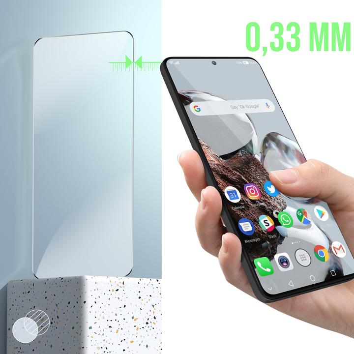 Actual product image Avizar 9H Hardness Glass Screen Protector Film (1 Piece, Xiaomi Redmi Note 12 Pro+)