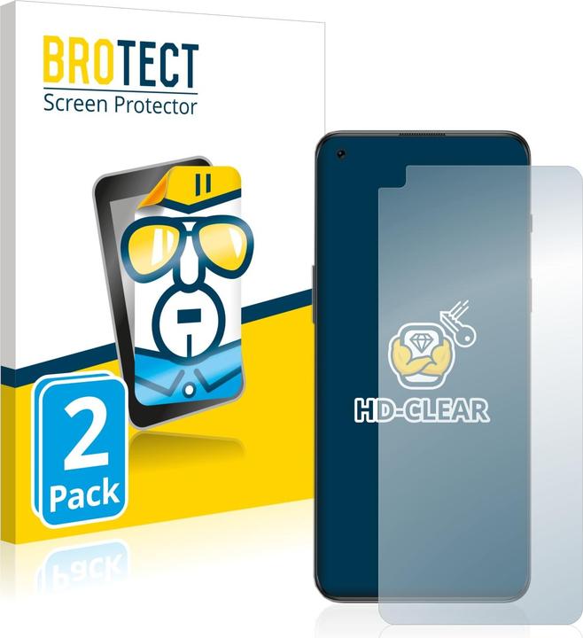 Produktbild BROTECT Schutzfolie Displayschutz Klar (2 Stück, OnePlus Nord 2T 5G)